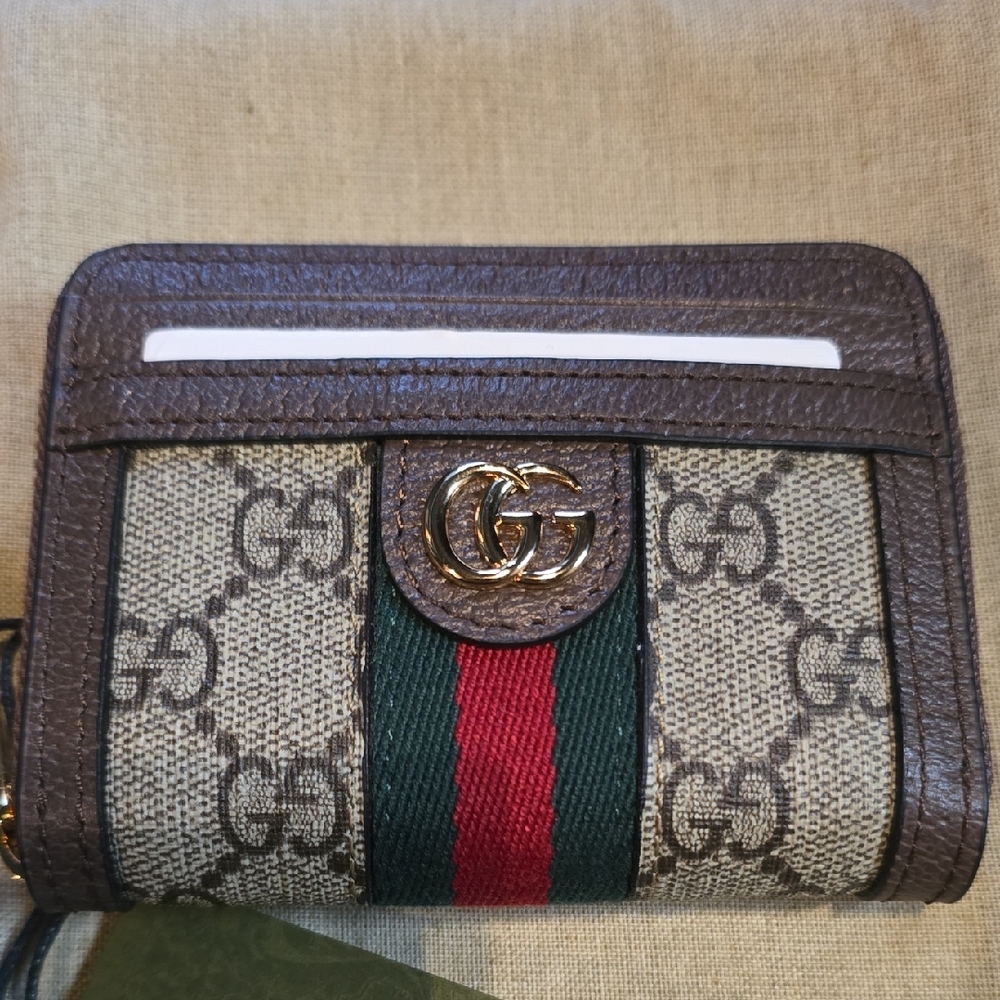 Gucci Ophidia GG Zip Card Case Wallet – NEW w/ Tags, Box & Dust Bag